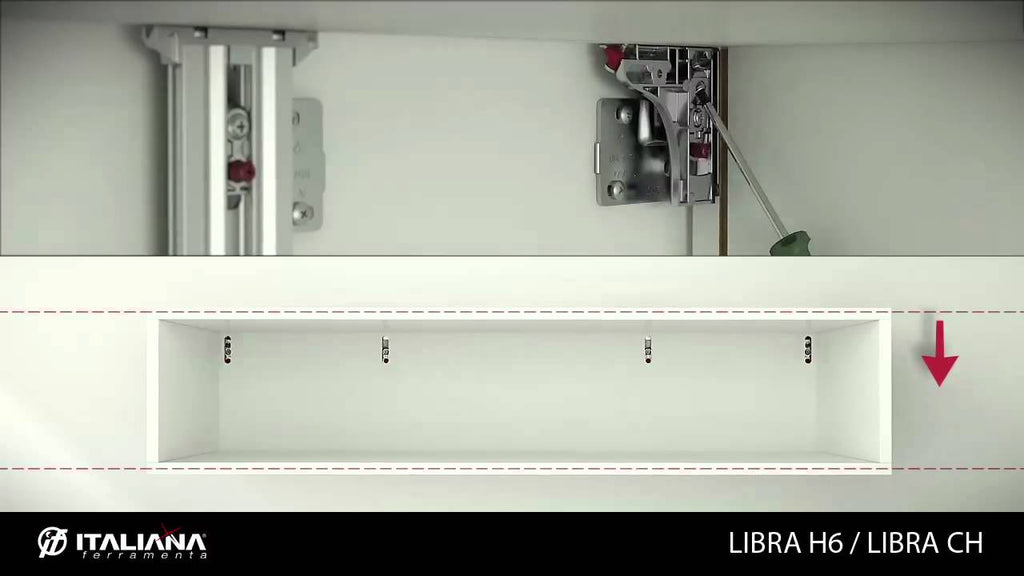 LIBRA H6 is the latest development in the cabinet hangers program offered by Italiana Ferramenta