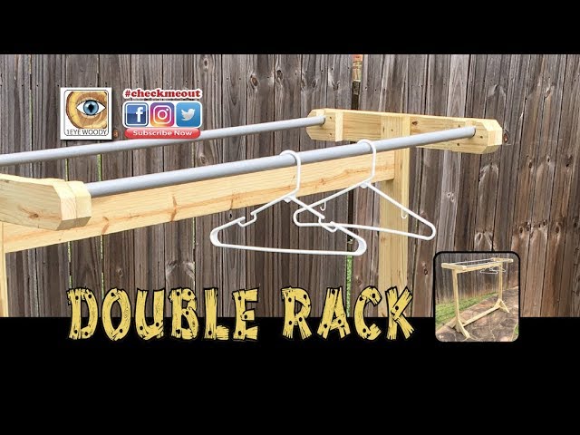 Making a Double Sided Clothes Rack For Yard Sale