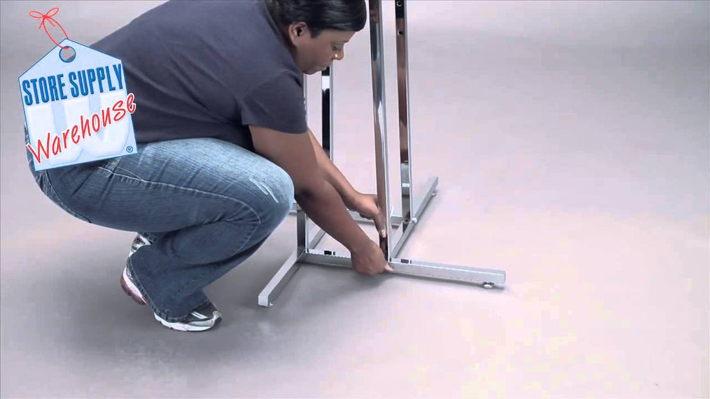 Clothing Racks - How To Assemble The Chrome Four Way Display by Store Supply Warehouse (7 years ago)