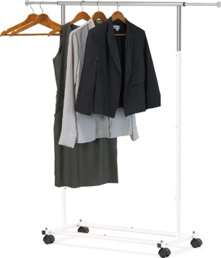 A garment rack comes in a simple design and does not occupy much space