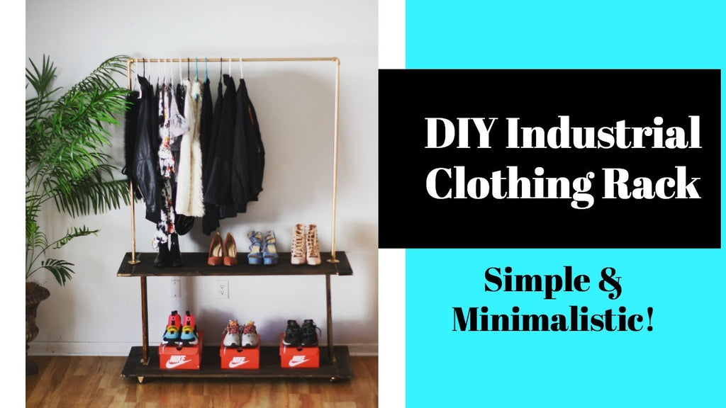 DIY Industrial Clothing Rack - Minimalistic - Display Your Clothes IN STYLE! | Pre'Knechia Ja'Nae by Pre'Knechia Ja'Nae (2 years ago)