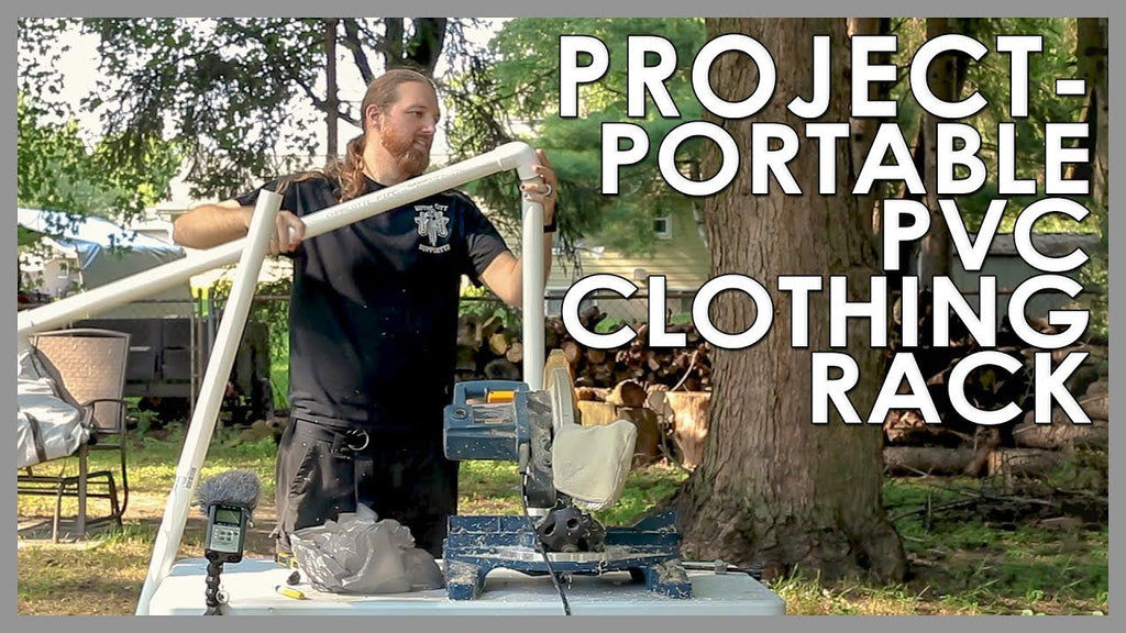 PROJECT - PORTABLE PVC CLOTHING RACK by I am Nick D