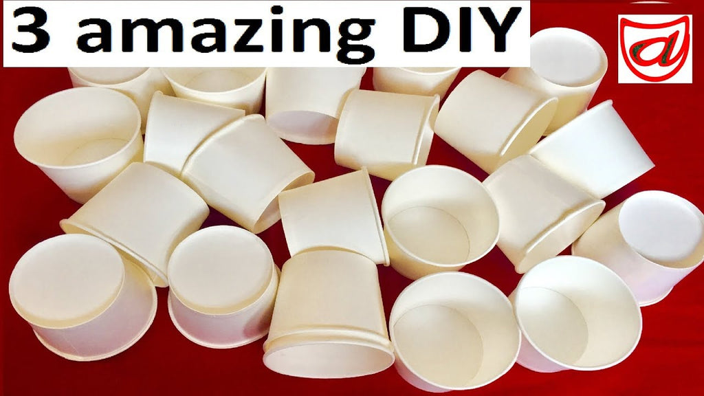 3 Amazing DIY Crafts from Disposable Paper Cup | Best out of waste - Recycled craft for Kids room decor Music Source:- "Song: Elektronomia - Sky High [NCS ...
