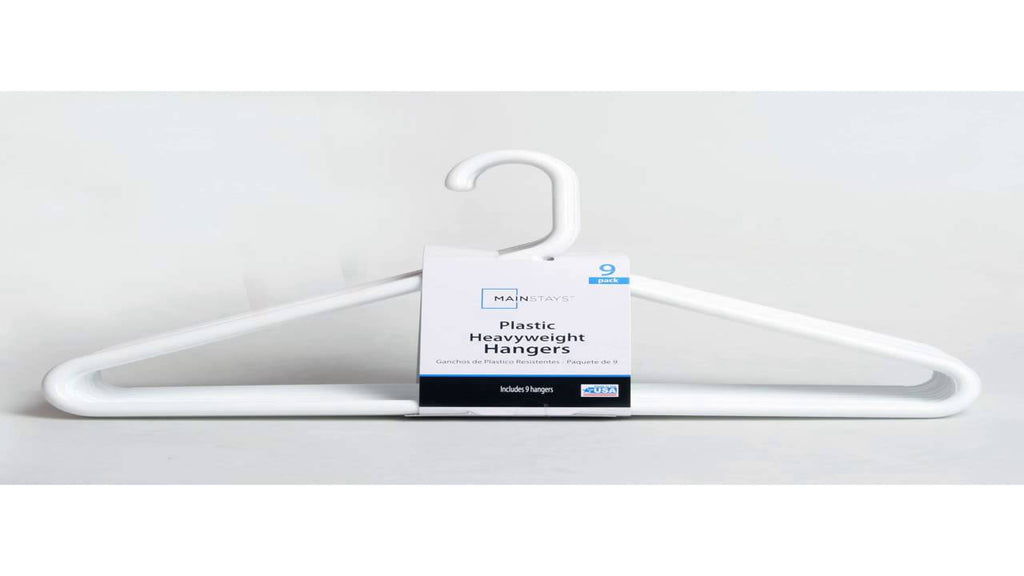 Where to buy B01HY6OF2Q Mainstays Standard Plastic Hangers, White (2) coupon code
