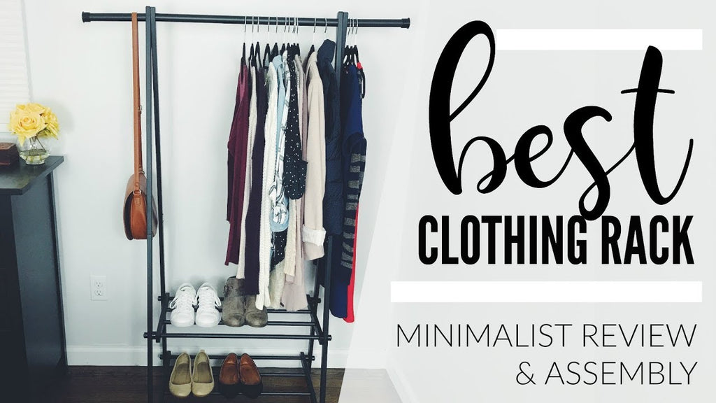 Clothing Rack Review & Assembly | Minimalist Wardrobe | Songmics Clothing Rack by Positively Britt (3 years ago)
