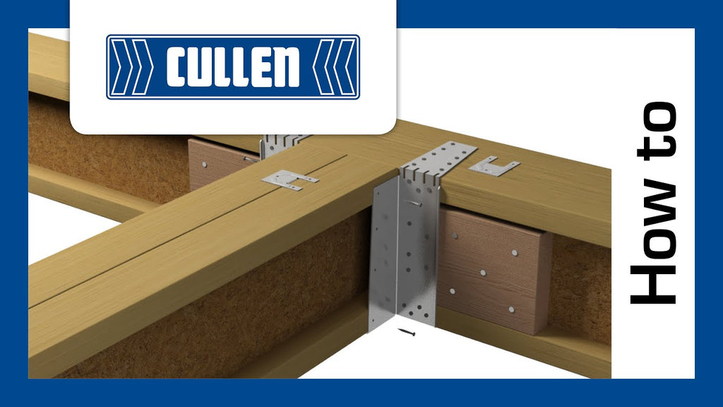 A short animation showing how to install a Cullen Heavy Universal Hanger (HUH) to an I-Joist with a backer block for increased load capacity over the ...