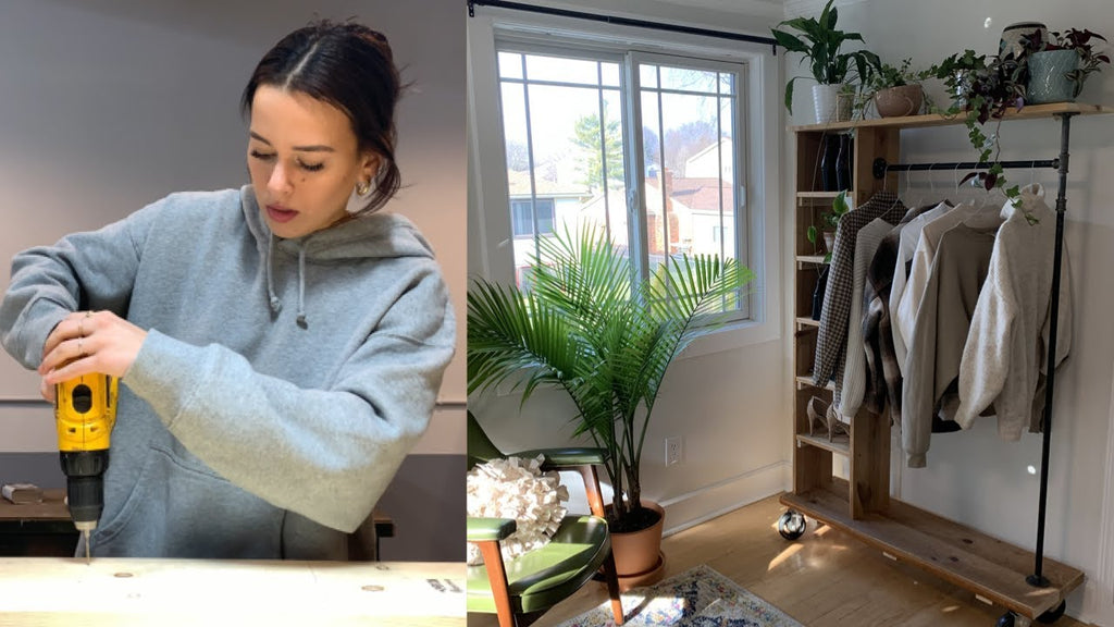 diy clothing rack ft