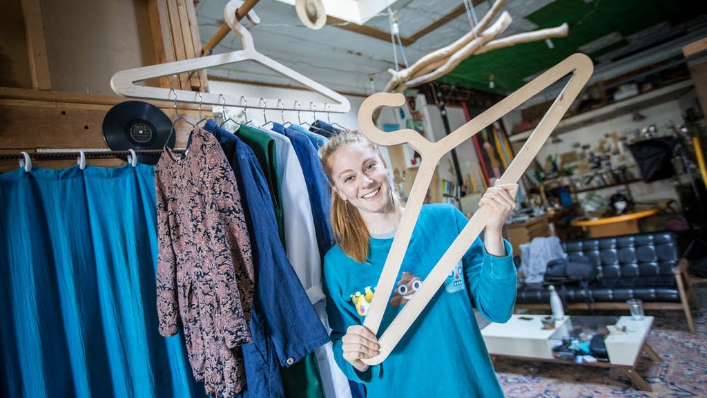 Simone walks us through an idea she's had for a while to improve her new apartment: making a giant coat hanger to hang all of her other coat hangers