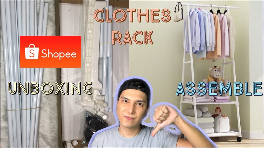 Affordable Multifunction Clothes Rack from Shopee, Unboxing, Assembly and Review by MrRich Ph (6 months ago)