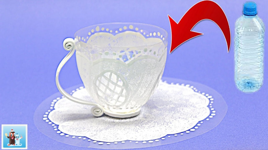This video is about how to transform plastic bottle into beautiful mug/cup