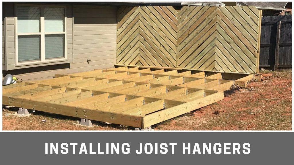 Check out this quick video tutorial on how I installed my joist hangers for my backyard floating deck