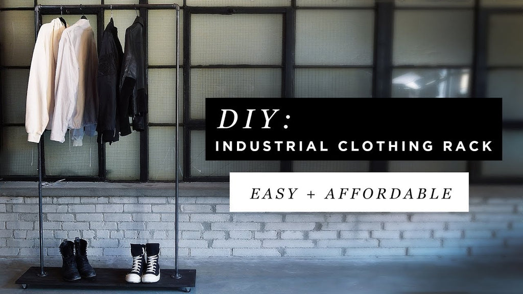 DIY INDUSTRIAL CLOTHING RACK FT