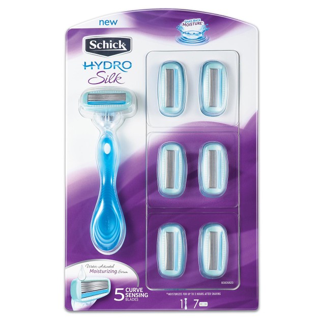 Schick Hydro Silk 1 Razor + 7 Refill Blade Cartridges + 1 Shower Hanger only $19.99