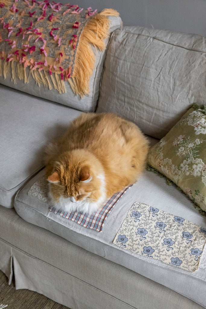 DIY Idea: The Patched and Mended Sofa