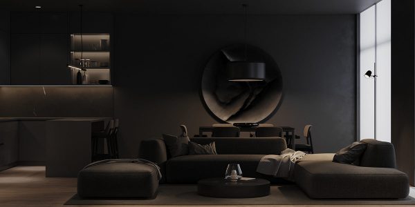 Curiously Dark & Moody Interior In Kyiv