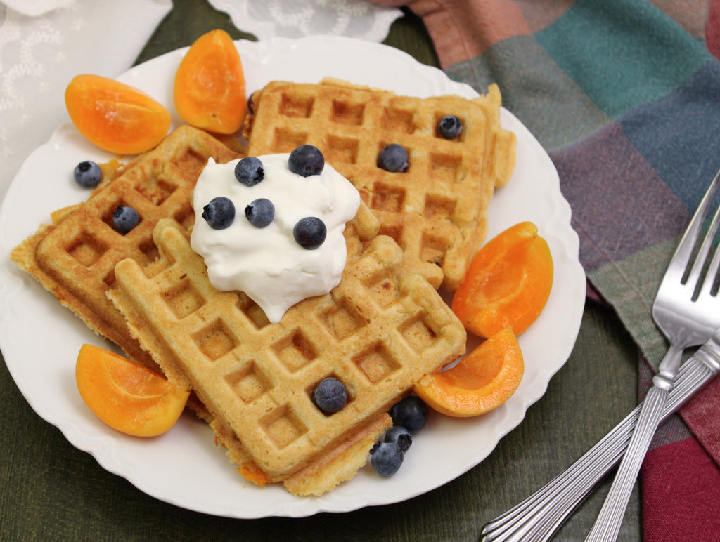 Whole Wheat Apricot Waffles