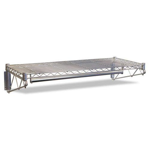 Alera® Steel Wire Wall Shelf Rack, 48w x 18d x 7-1/2h, Silver