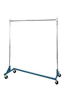 SSWBasics Super Heavy-Duty Single-Rail Z-Truck Clothing Rack - Rack Holds 500lbs