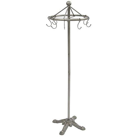 Kalalou Spinning Clothes Rack With Cast Iron Base, One Size, Brown