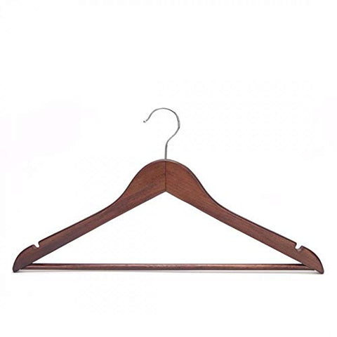 Clothes Hangers, Wooden Hangers Ultra Thin Space Saving Velvet Hangers Non-Slip Hangers Suit Hangers Ideal for Everyday Standard Use, Clothing Hangers (Brown,16 Pack)