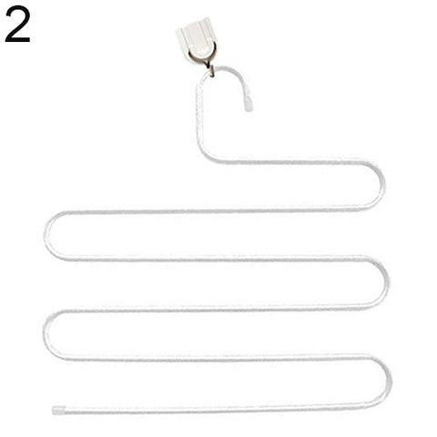 buyanputra Creative S Shape Pants Hanger Multi-Role Clothes Rack Holder for Home Travel