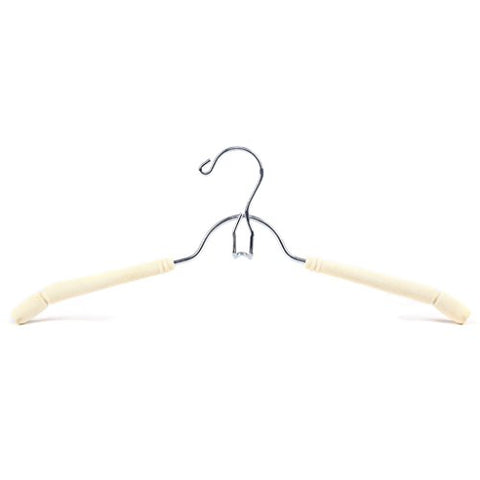 Non-slip- Anti-skid No Trace Province Space Multilayer Can Be Stacked Hanger,5 Pack hanger (Color : Creamy-white)