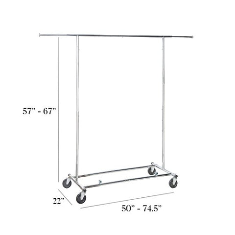 Richards Homewares Commercial Grade Garment Rack-Chrome