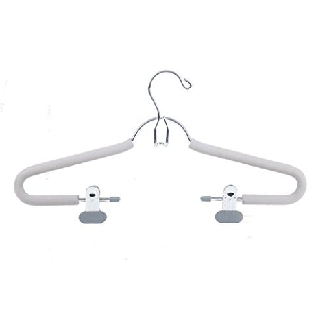 Non-slip- Hanger Skid-proof Sponge Strap Clamp Hanger,4 Pack hanger (Color : Gray)