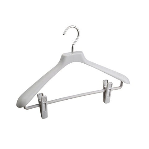 Non-slip- Plastic Wide-shouldered Coat Rack, 4 Pack hanger (Color : Gray)