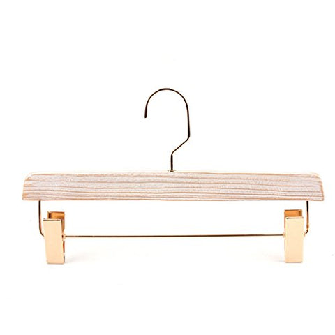 Non-slip- Hanger Solid Wood Hanger Ash Iron Chinese Fir Hanger Clothing Shop Hanger, 1 Pack hanger (Color : White)