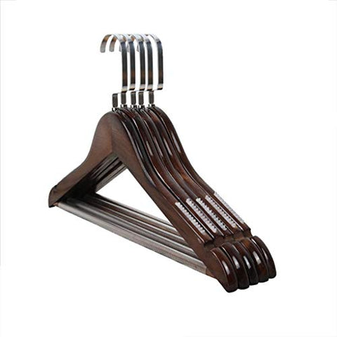 CGF-Drying Racks Hanger Wood Non-Slip A Pack of 10 Solid Pants Rack for Suit Skirt Jacket Size (32x23x1.2) cm Unisex-Baby