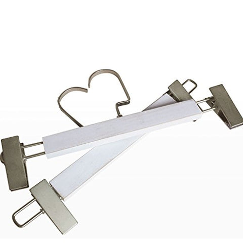 Non-slip- Non-skid Proof Wooden Hanger Pants Rack, 10 Packs hanger