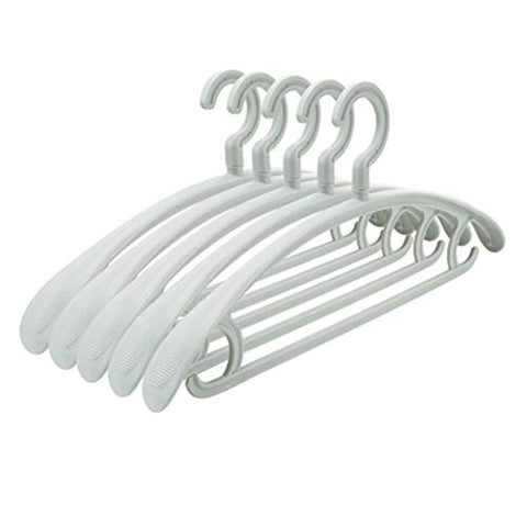 ReFaXi Children Kids Plastic Coat Hangers Child Baby Clothes Hanger (Blue)
