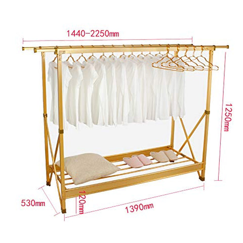 REDHOT Floor Clothes Drying Rack Thicken Dryer, Heavy Duty Foldable Clothing Dryer Rust-Proof Drying Sneakers Shoes Space Saver for Indoor Outdoor-C 125x139cm(49x55inch)