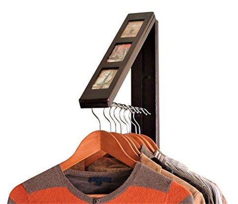 InstaHANGER Picture Perfect Closet Organizer, The Original Folding Drying Rack, Wall Mount