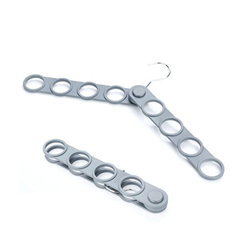 Non-slip- Circle Scarf Tie Hanger Plastic Towel Rack, 1 Packs hanger