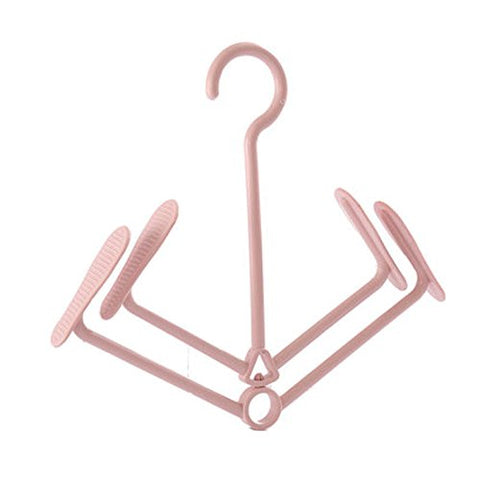FORWIN- Hanging Shoe Rack Rotating Four Hook Hanging Portable Shoe Rack 2pack hanger (Color : Pink, Size : Two)