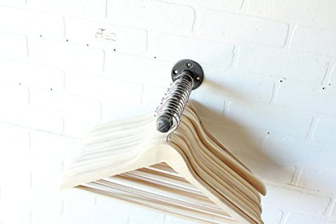Urban 8" Industrial Pipe Wall Rack - Clothing Rack, Closet Organization, Retail Display