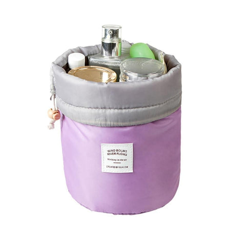 Storage Toiletry Bag ,IEason Clearance Sale! Barrel Travel Cosmetic Drawstring Wash Makeup Organizer Storage Toiletry Bag (A)