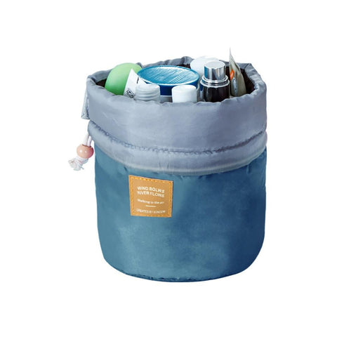 IEason Storage Toiletry Bag Barrel Travel Cosmetic Drawstring Wash Makeup Organizer Storage Toiletry Bag (C)