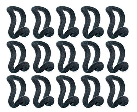 KISEER Mini Cascading Hanger Hooks, 50 Pcs Hanger Connection Hook for Clothes Hanger or Velvet Hanger(Black)