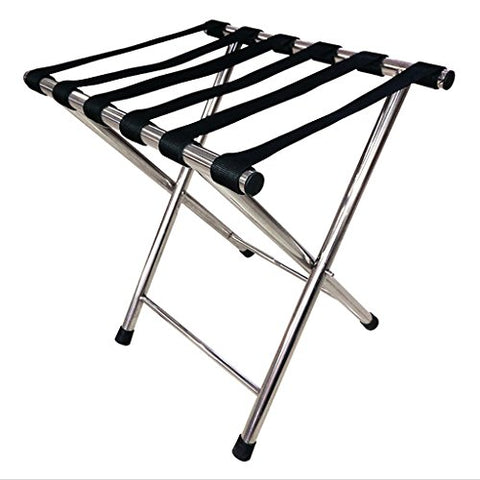 Folding luggage rack Folding luggage rack stainless steel Cloth belt Shelf Folding shelf Clothing case rack Item rack Room luggage rack (Size : 1)