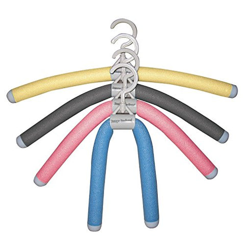 Luxury Living - Best 18-inch Bendable and Lightweight Multicolored Foam/ Plastic Indoor Clothes Hangers (8-pack)