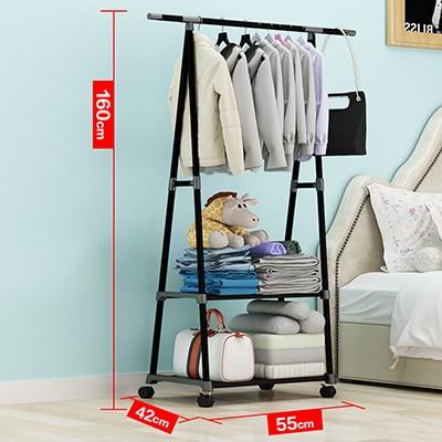 Simple Triangle Coat Rack with Wheels