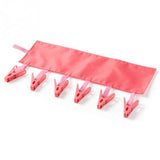 1PC Portable Foldable Clothes Rack Socks Drying Cloth Hanger Rack Clothespin Business Travel Folding Cloth Hanger Clips